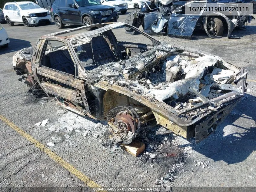 1988 Pontiac Fiero Gt VIN: 1G2PG1190JP220118 Lot: 40368595