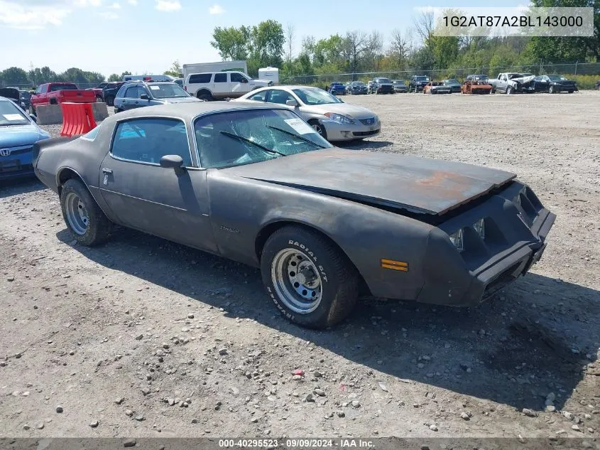 1G2AT87A2BL143000 1981 Pontiac Firebird Esprit