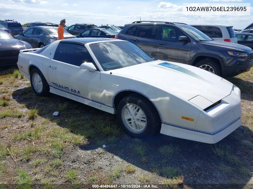 1984 Pontiac Firebird Trans Am VIN: 1G2AW87G6EL239695 Lot: 40496647