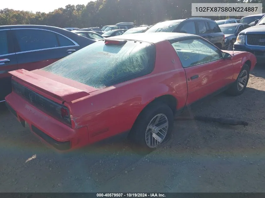 1986 Pontiac Firebird Se VIN: 1G2FX87S8GN224887 Lot: 40579507