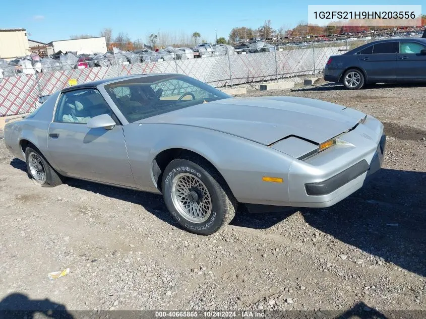 1987 Pontiac Firebird VIN: 1G2FS21H9HN203556 Lot: 40665865