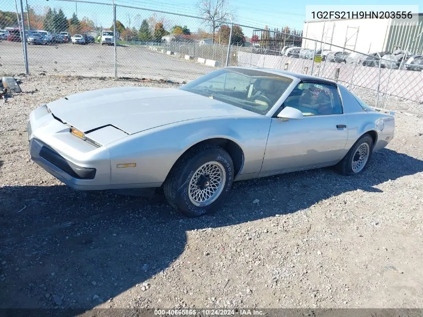 1987 Pontiac Firebird VIN: 1G2FS21H9HN203556 Lot: 40665865