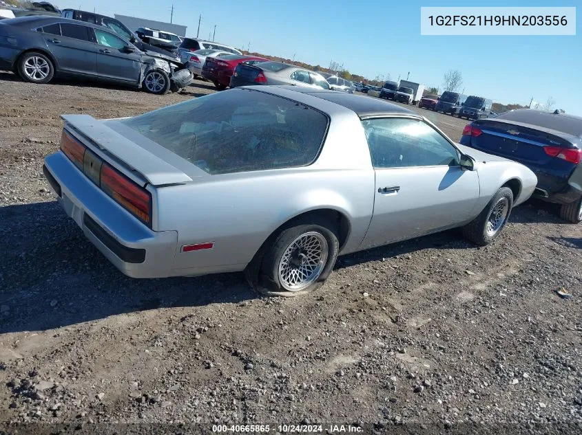 1987 Pontiac Firebird VIN: 1G2FS21H9HN203556 Lot: 40665865