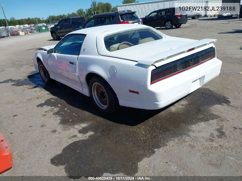 1988 Pontiac Firebird Trans Am/Gta VIN: 1G2FW2182JL239188 Lot: 40525435