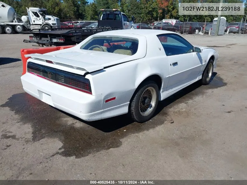 1988 Pontiac Firebird Trans Am/Gta VIN: 1G2FW2182JL239188 Lot: 40525435