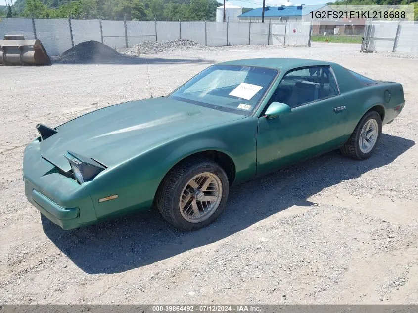 1989 Pontiac Firebird Formula VIN: 1G2FS21E1KL218688 Lot: 39864492