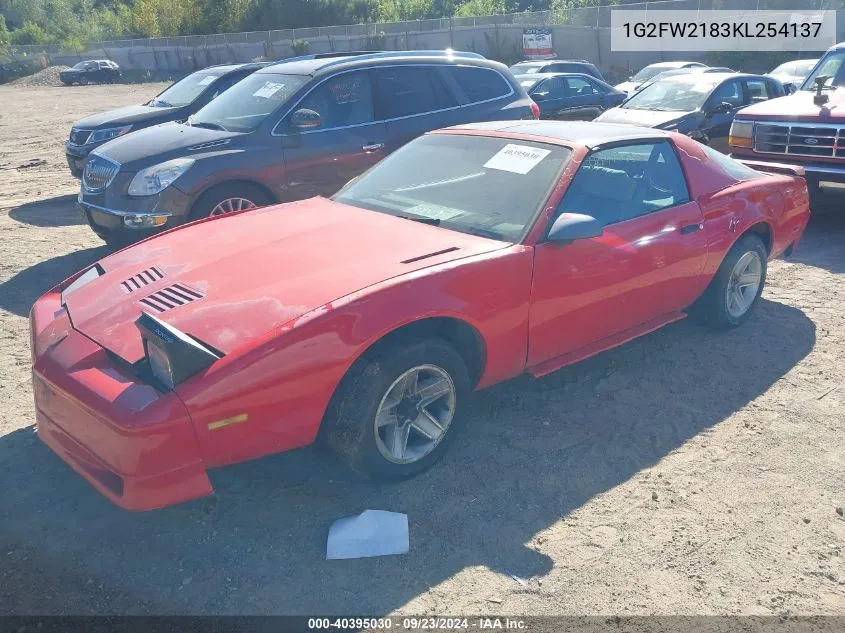 1989 Pontiac Firebird Trans Am/Gta VIN: 1G2FW2183KL254137 Lot: 40395030