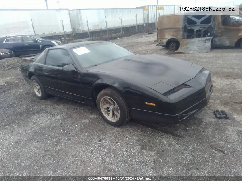 1989 Pontiac Firebird Formula VIN: 1G2FS2188KL236132 Lot: 40476031