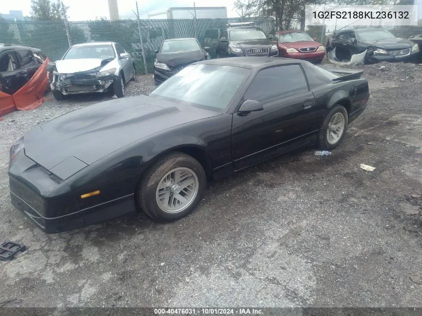 1989 Pontiac Firebird Formula VIN: 1G2FS2188KL236132 Lot: 40476031