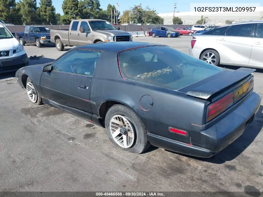 1991 Pontiac Firebird VIN: 1G2FS23T3ML209957 Lot: 40466588