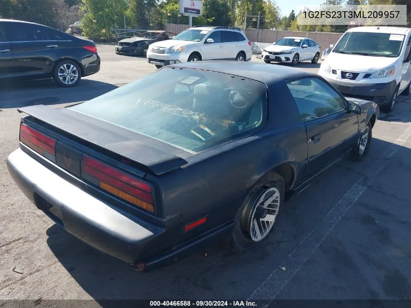 1991 Pontiac Firebird VIN: 1G2FS23T3ML209957 Lot: 40466588