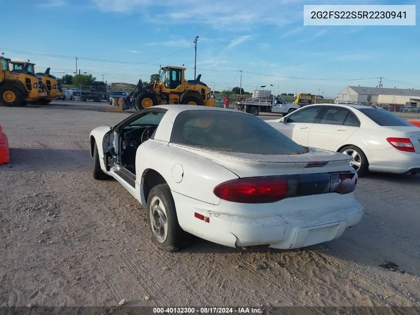 1994 Pontiac Firebird VIN: 2G2FS22S5R2230941 Lot: 40132300