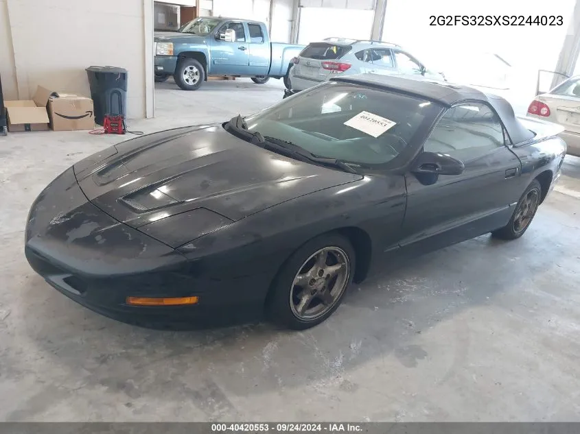 1995 Pontiac Firebird VIN: 2G2FS32SXS2244023 Lot: 40420553