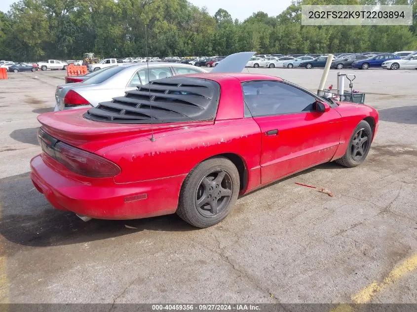 1996 Pontiac Firebird VIN: 2G2FS22K9T2203894 Lot: 40459356