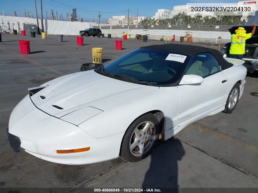 1997 Pontiac Firebird VIN: 2G2FS32K3V2204130 Lot: 40666849