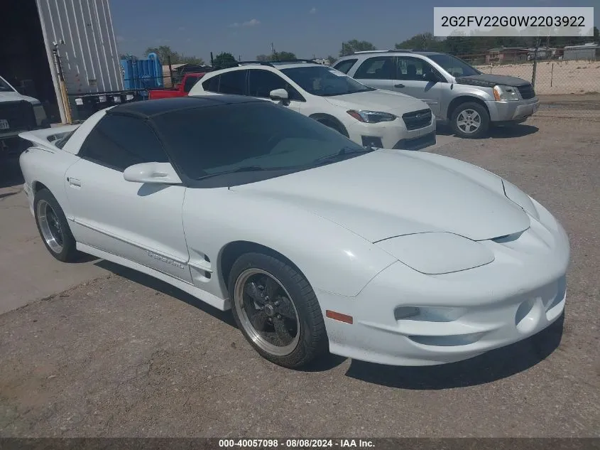 2G2FV22G0W2203922 1998 Pontiac Firebird Trans Am