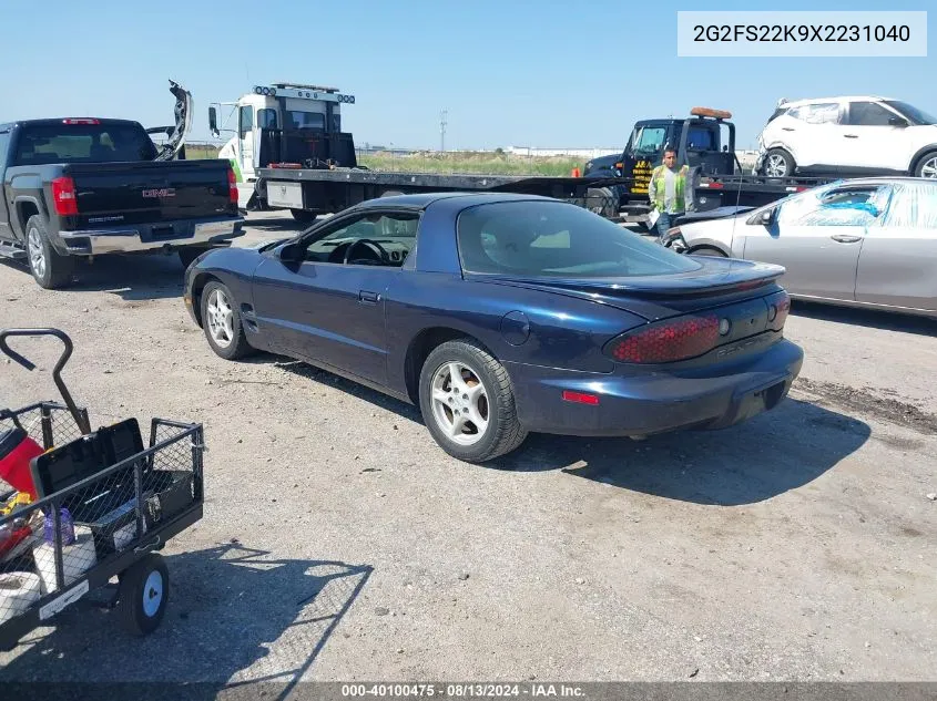 2G2FS22K9X2231040 1999 Pontiac Firebird