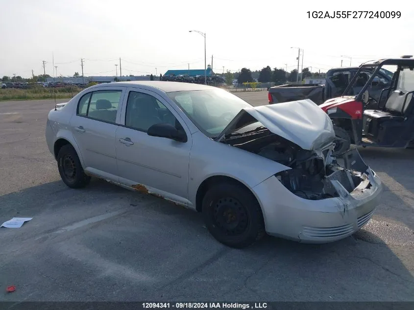 2007 Pontiac G5 VIN: 1G2AJ55F277240099 Lot: 12094341