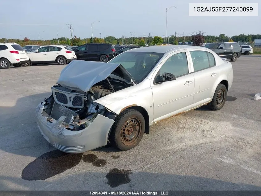 2007 Pontiac G5 VIN: 1G2AJ55F277240099 Lot: 12094341