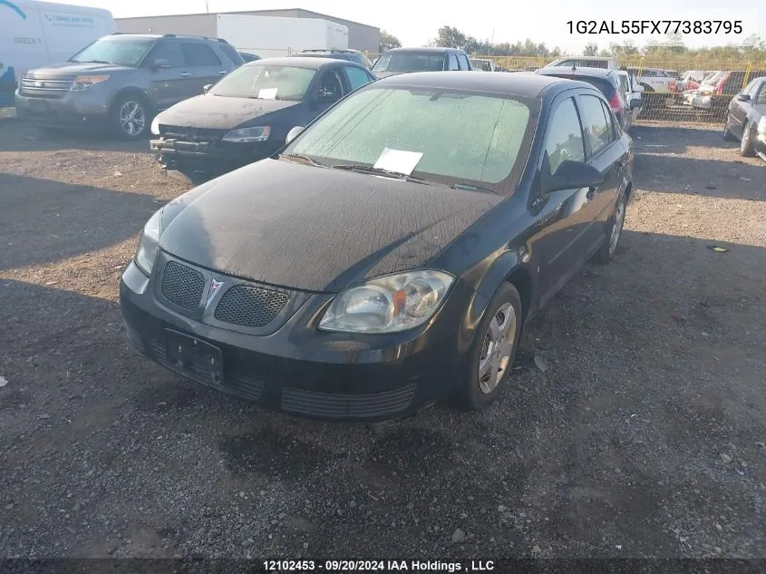 2007 Pontiac G5 VIN: 1G2AL55FX77383795 Lot: 12102453