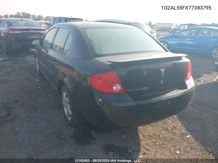 2007 Pontiac G5 VIN: 1G2AL55FX77383795 Lot: 12102453