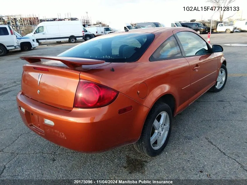 2007 Pontiac G5 VIN: 1G2AL15F477128133 Lot: 20175096