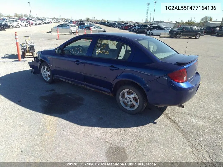 2007 Pontiac G5 Se VIN: 1G2AL55F477164136 Lot: 20178556