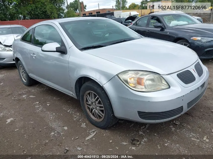 2007 Pontiac G5 VIN: 1G2AL15F877120696 Lot: 40431513