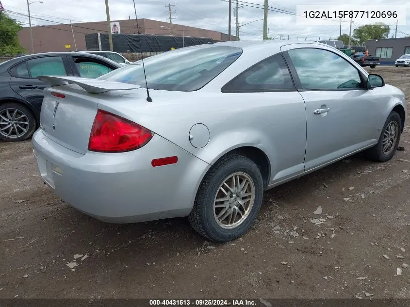 2007 Pontiac G5 VIN: 1G2AL15F877120696 Lot: 40431513