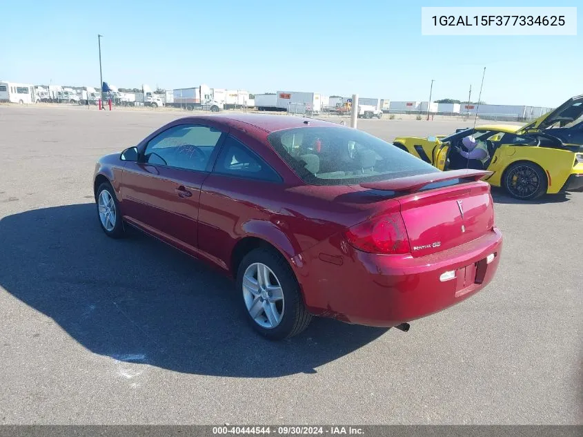 2007 Pontiac G5 VIN: 1G2AL15F377334625 Lot: 40444544