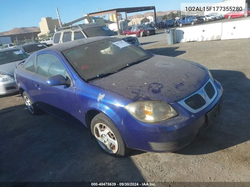 2007 Pontiac G5 VIN: 1G2AL15F177355280 Lot: 40475639