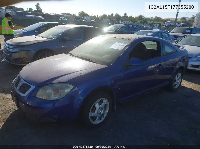 2007 Pontiac G5 VIN: 1G2AL15F177355280 Lot: 40475639