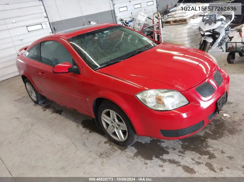 2007 Pontiac G5 VIN: 1G2AL15F577262536 Lot: 40528773