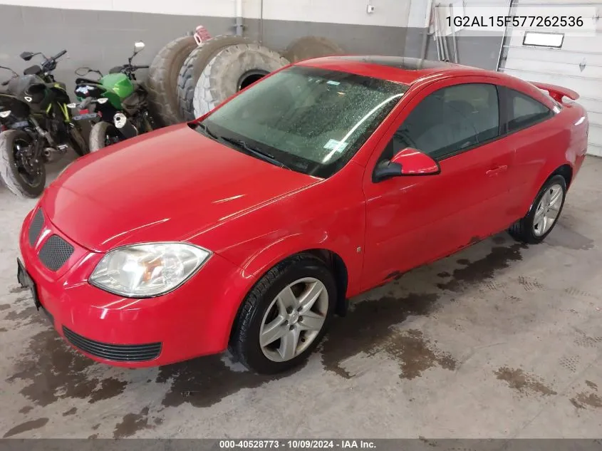 2007 Pontiac G5 VIN: 1G2AL15F577262536 Lot: 40528773