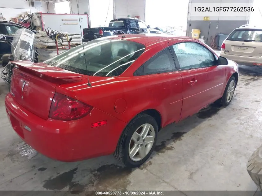 2007 Pontiac G5 VIN: 1G2AL15F577262536 Lot: 40528773