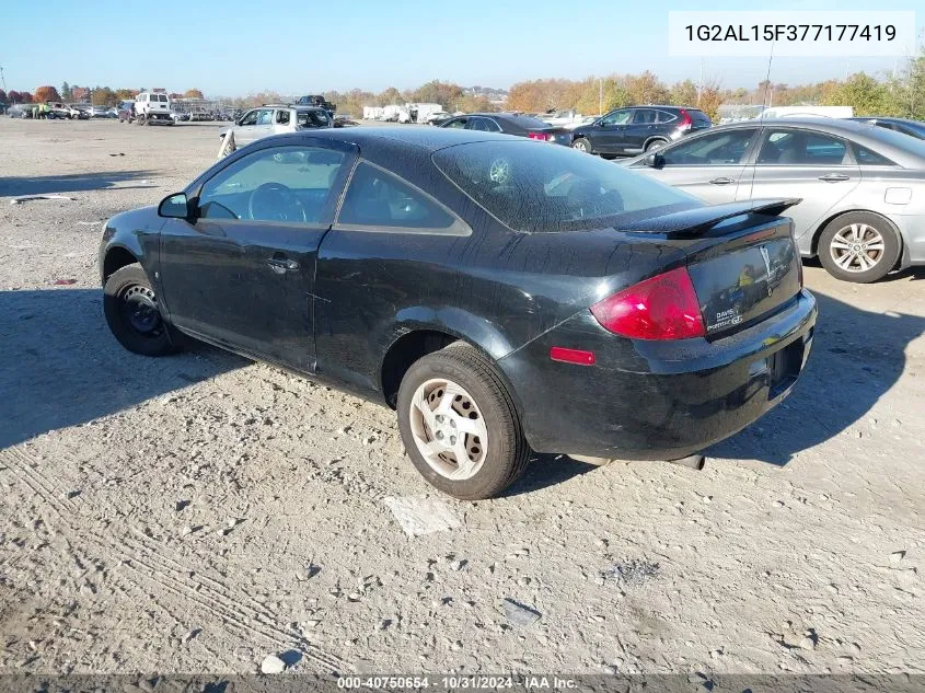 2007 Pontiac G5 VIN: 1G2AL15F377177419 Lot: 40750654