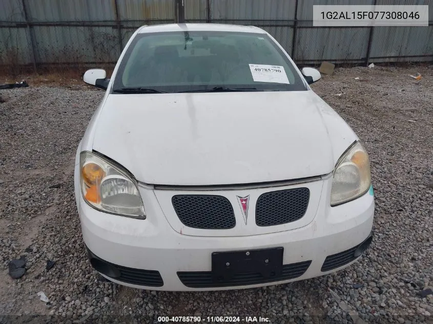 2007 Pontiac G5 VIN: 1G2AL15F077308046 Lot: 40785790