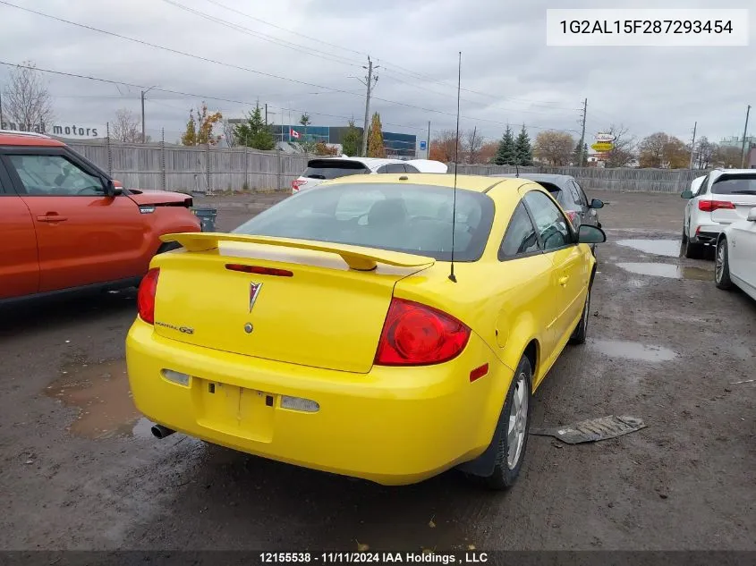 2008 Pontiac G5 VIN: 1G2AL15F287293454 Lot: 12155538