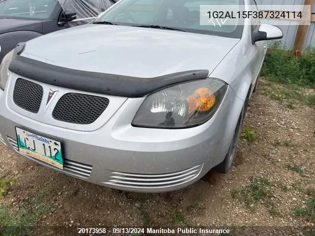 1G2AL15F387324114 2008 Pontiac G5 Se