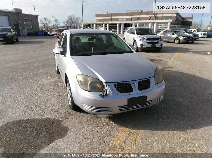 2008 Pontiac G5 Se VIN: 1G2AL55F487228158 Lot: 20181469