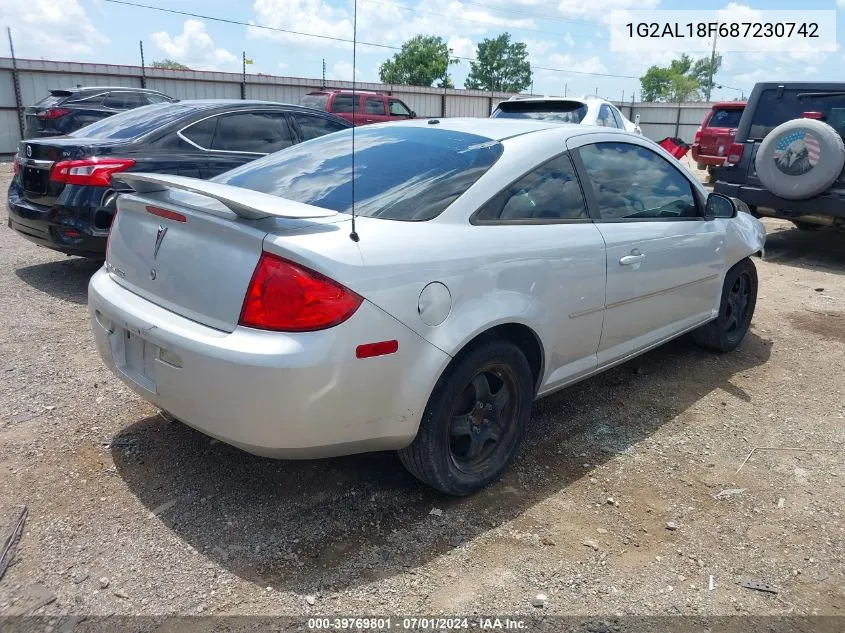 2008 Pontiac G5 VIN: 1G2AL18F687230742 Lot: 39769801