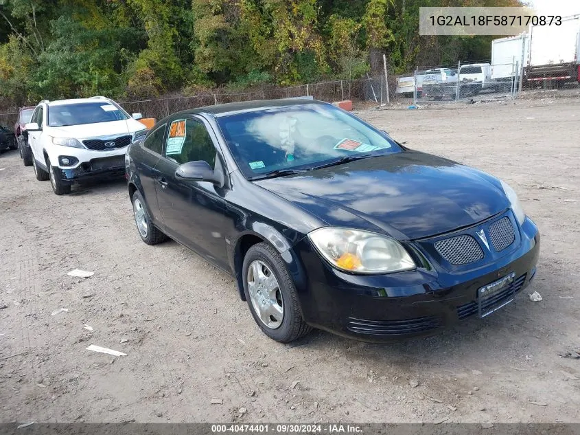 2008 Pontiac G5 VIN: 1G2AL18F587170873 Lot: 40474401