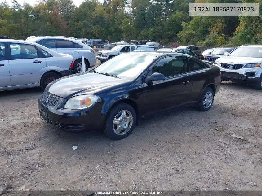 2008 Pontiac G5 VIN: 1G2AL18F587170873 Lot: 40474401