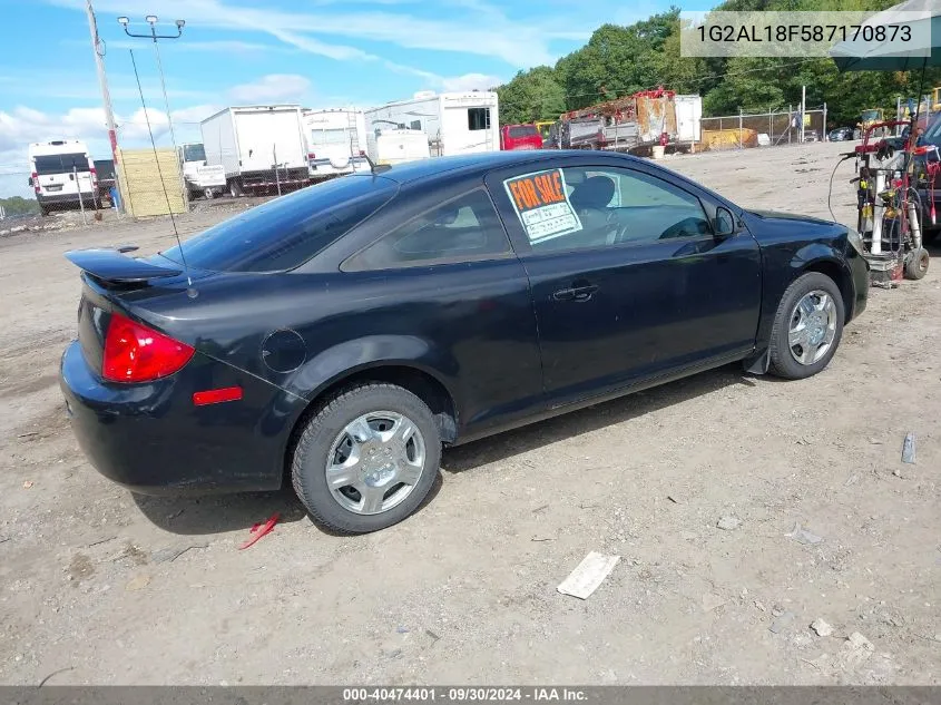 2008 Pontiac G5 VIN: 1G2AL18F587170873 Lot: 40474401