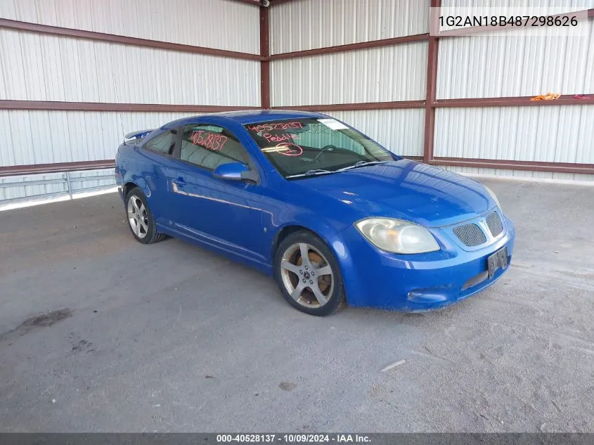 2008 Pontiac G5 Gt VIN: 1G2AN18B487298626 Lot: 40528137