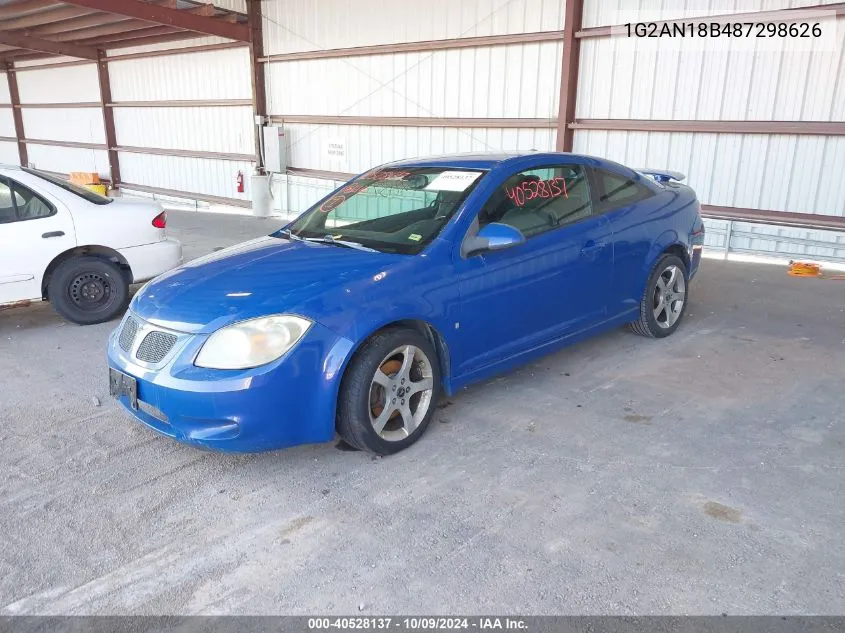 2008 Pontiac G5 Gt VIN: 1G2AN18B487298626 Lot: 40528137