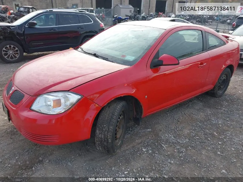 2008 Pontiac G5 VIN: 1G2AL18F587138411 Lot: 40699292