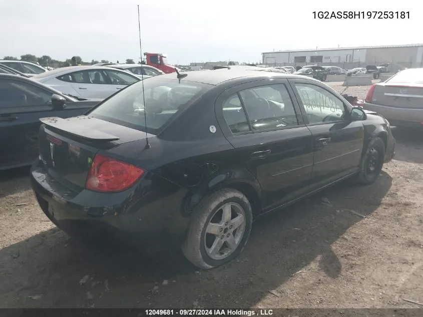 2009 Pontiac G5 Se VIN: 1G2AS58H197253181 Lot: 12049681