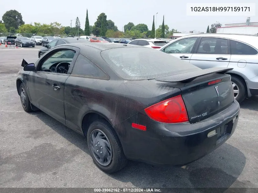 2009 Pontiac G5 VIN: 1G2AS18H997159171 Lot: 39862162