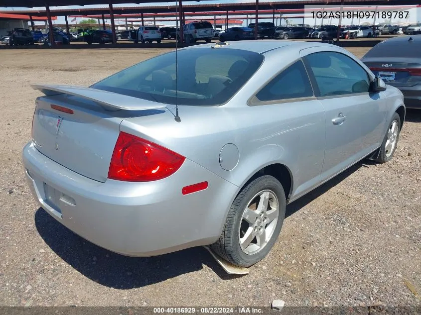 2009 Pontiac G5 VIN: 1G2AS18H097189787 Lot: 40186929